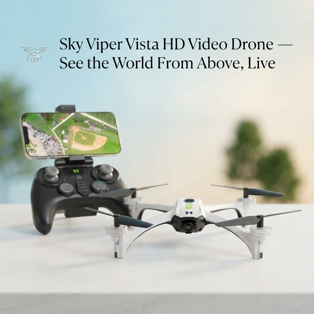 Sky Viper Vista HD Video Drone — See the World From Above, Live