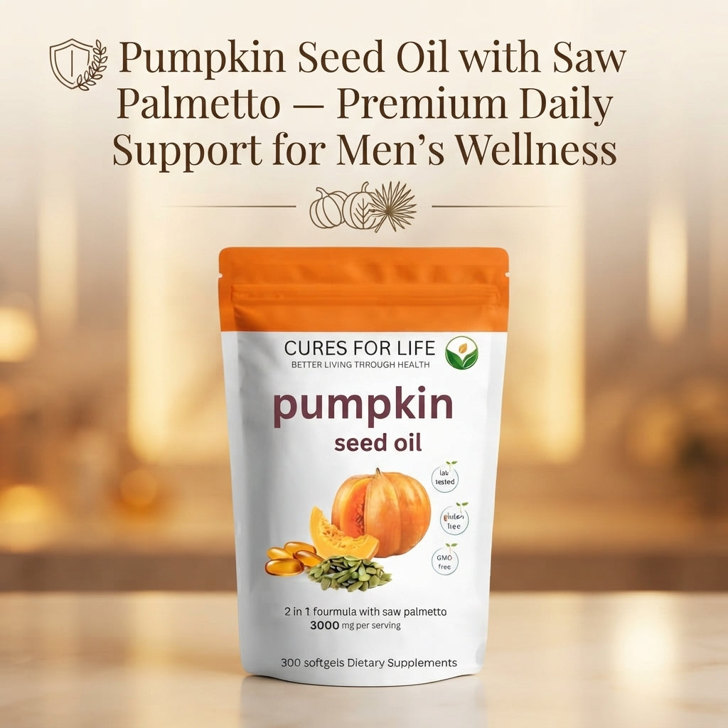 Pumpkin Seed Oil with Saw Palmetto — Premium Daily Support for Men's Wellness