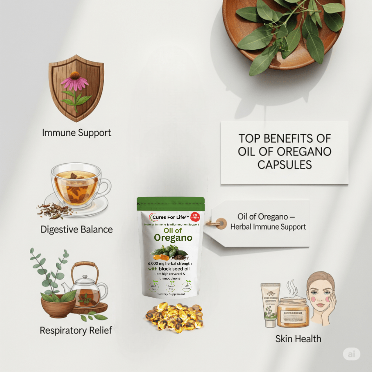 Oil of Oregano: Nature's Powerful Remedy for Immune & Gut Health - 24hrsmart
