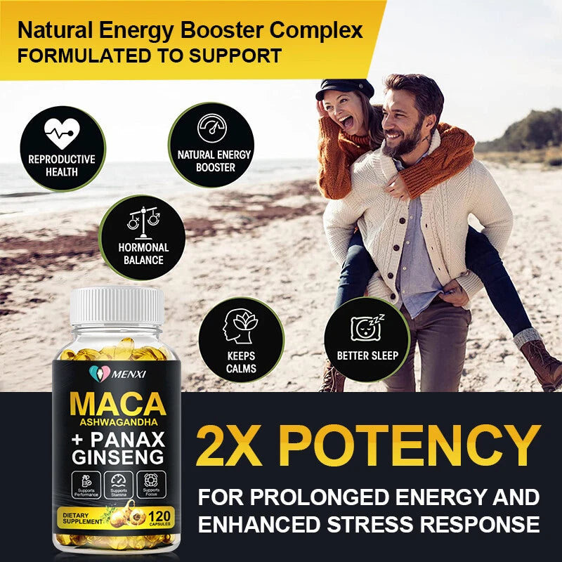 10000 Mg High Potency Organic Pills For Men & Women Enhance Libido ( 120 Capsules ) - 24hrsmart