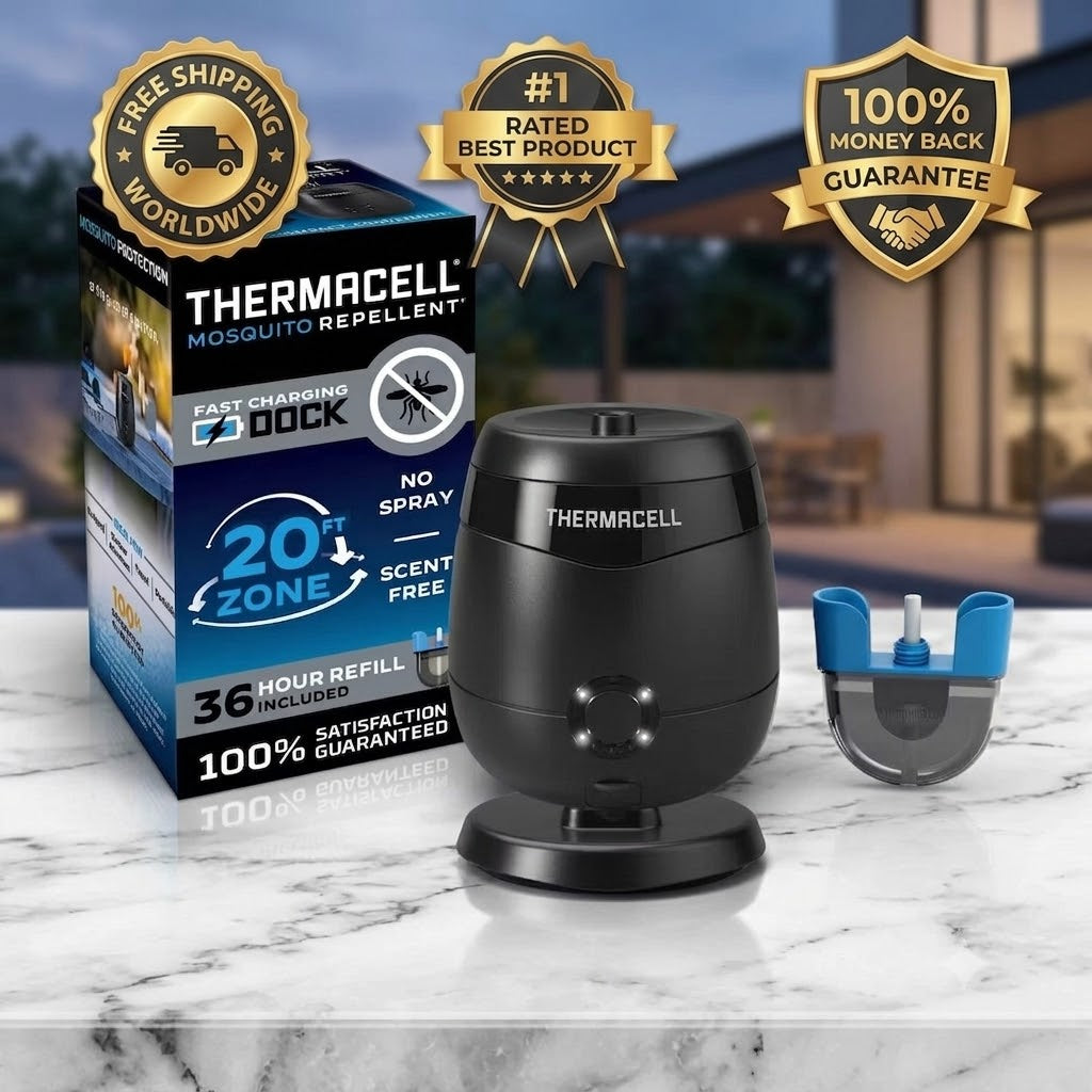 ThermaCELL Rechargeable Mosquito Area Insect Repeller with Dock - 24hrsmart