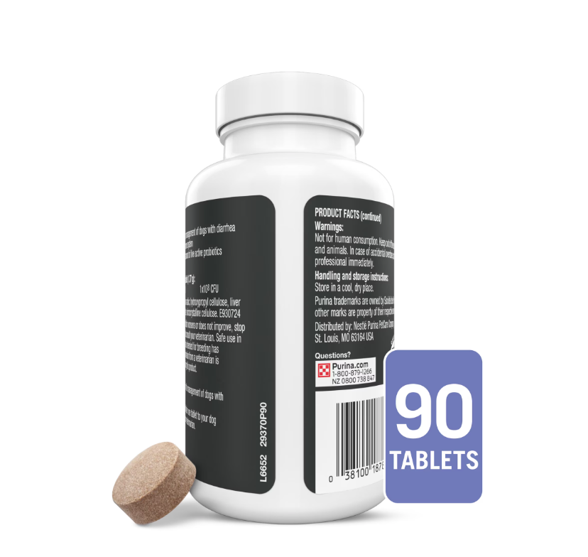 Purina Pro Plan FortiFlora Probiotic Supplements for Dogs (90 Tabs) - 24hrsmart