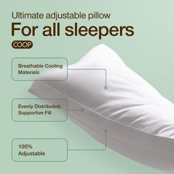 Coop Home Goods Medium The Adjustable Cloud Pillow - 24hrsmart