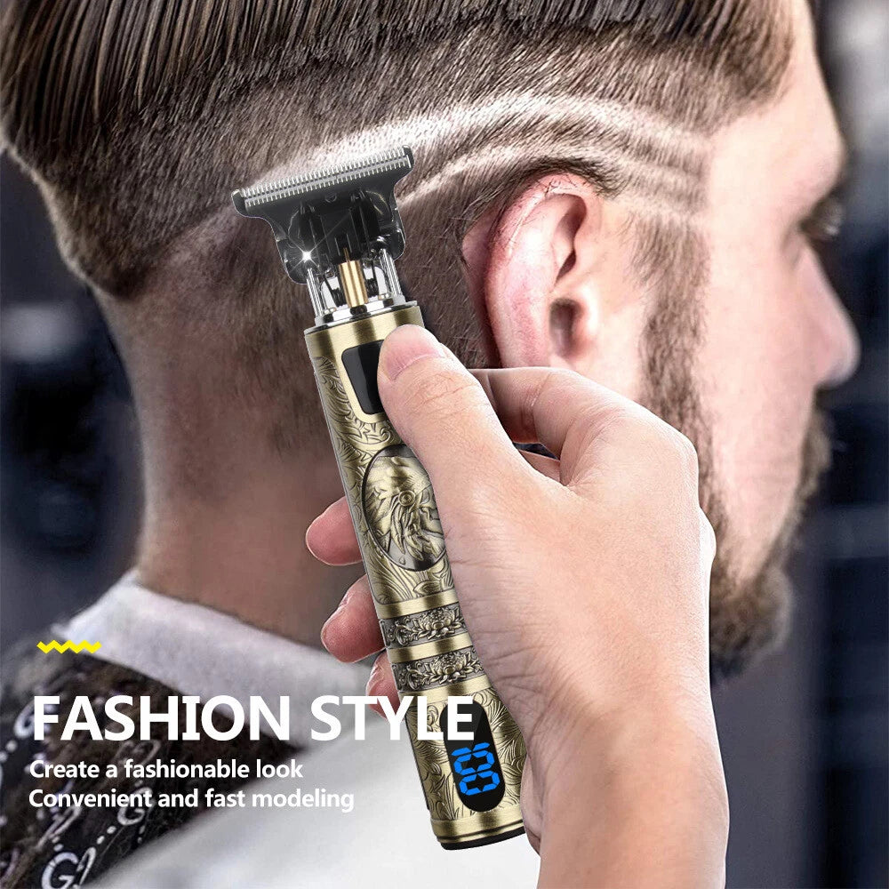 Professional electric hair clipper beard trimmer cutting cordless barber razor - 24hrsmart