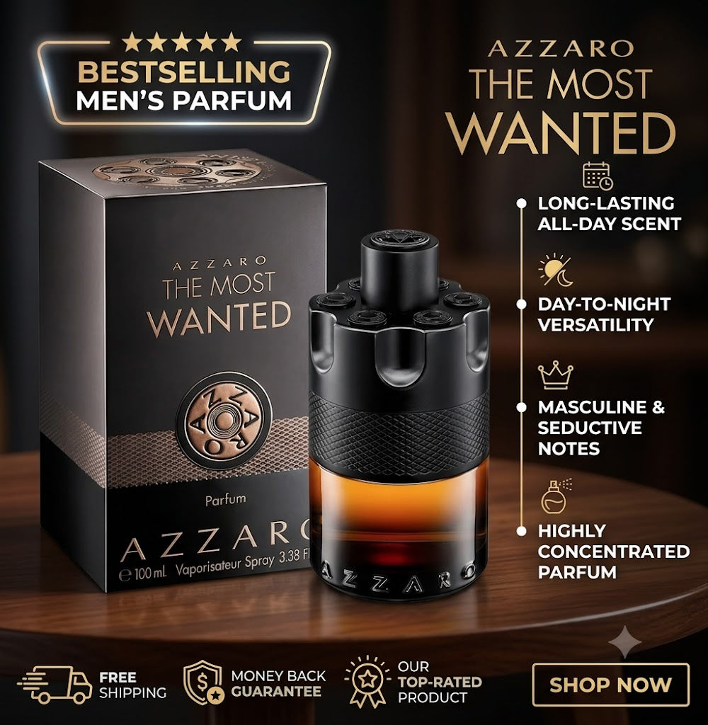 Azzaro The Most Wanted Parfum for Men 3.38 oz / 100 ml – New in Box - 24hrsmart