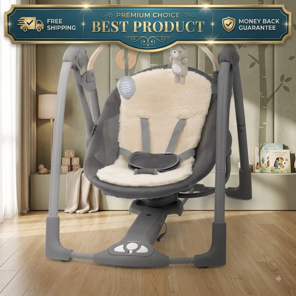 Ingenuity Every Season Swing 'n Go Portable Baby Swing - Wesley