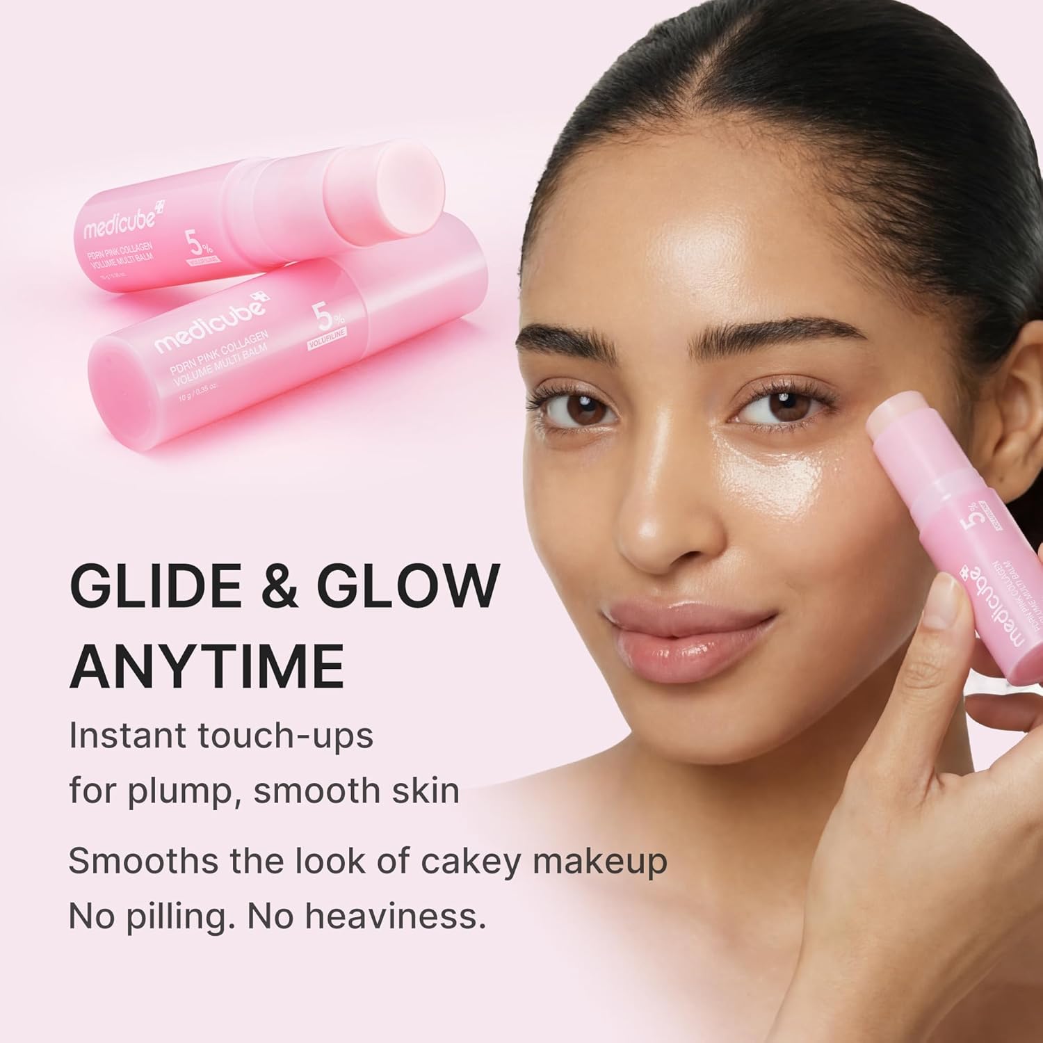 Medicube PDRN Pink Collagen Multi Balm Stick 10g Hydrating Moisturizing Balm - 24hrsmart