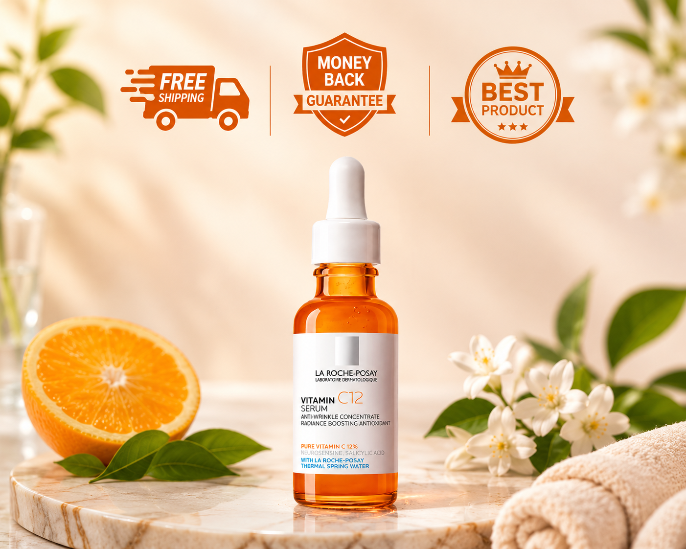 La Roche Posay Pure Vitamin C12 Serum Hyaluronic & Salicylic Acid 30ml
