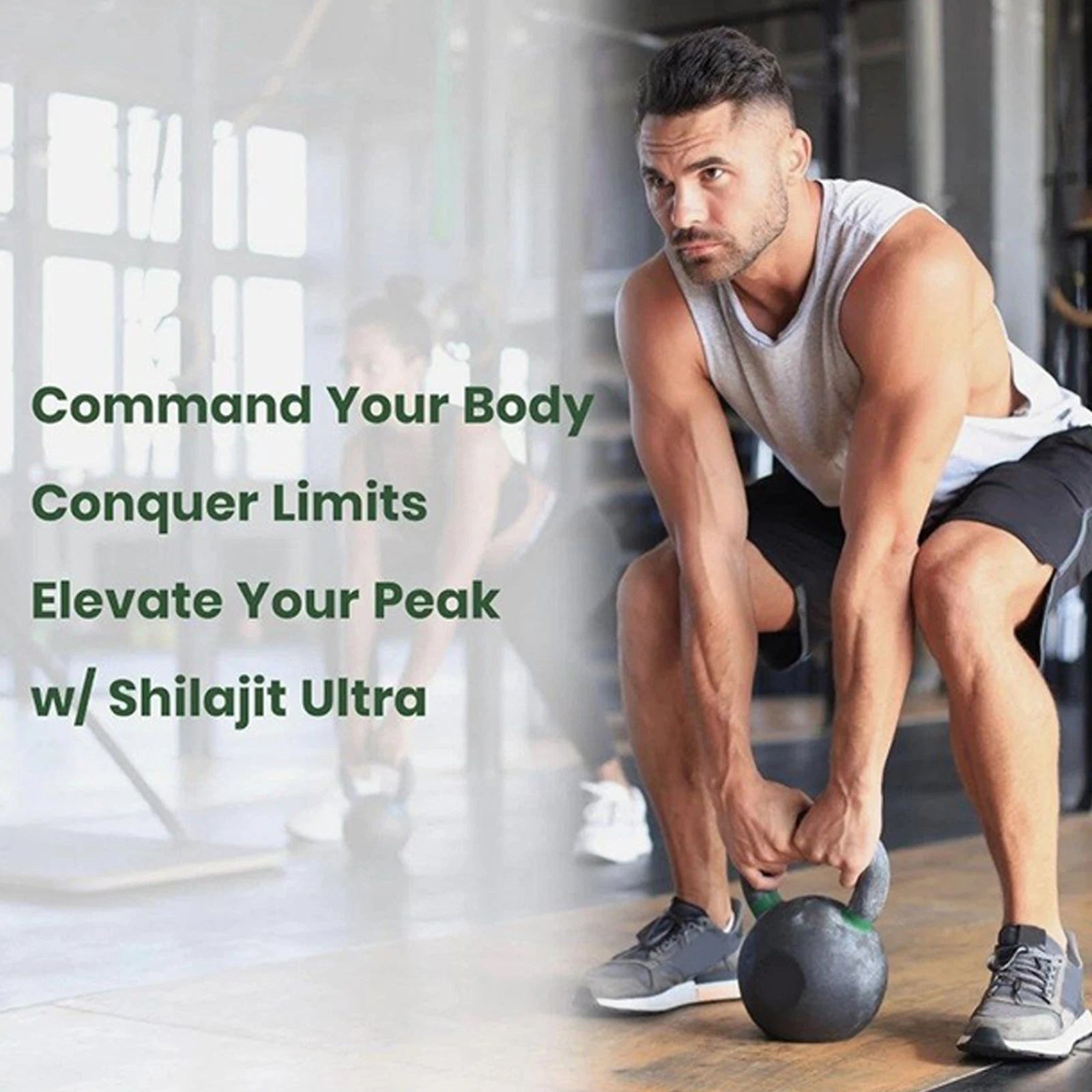 Flynew Shilajit Ultra 410mg Complex 7in1 Herbal Blend Energy Immune Mood Support, 60 capsuless - 24hrsmart
