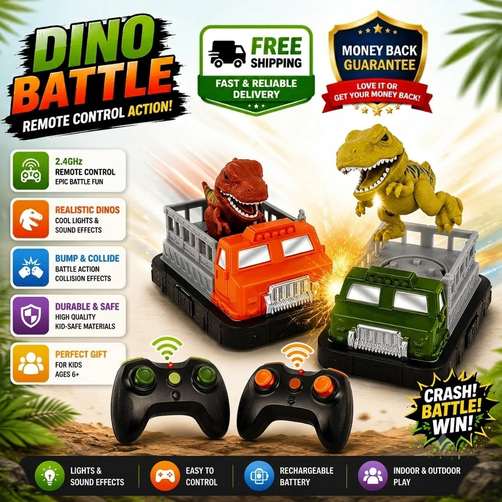 TERRA by Battat RC Bumper Dino Car - 24hrsmart