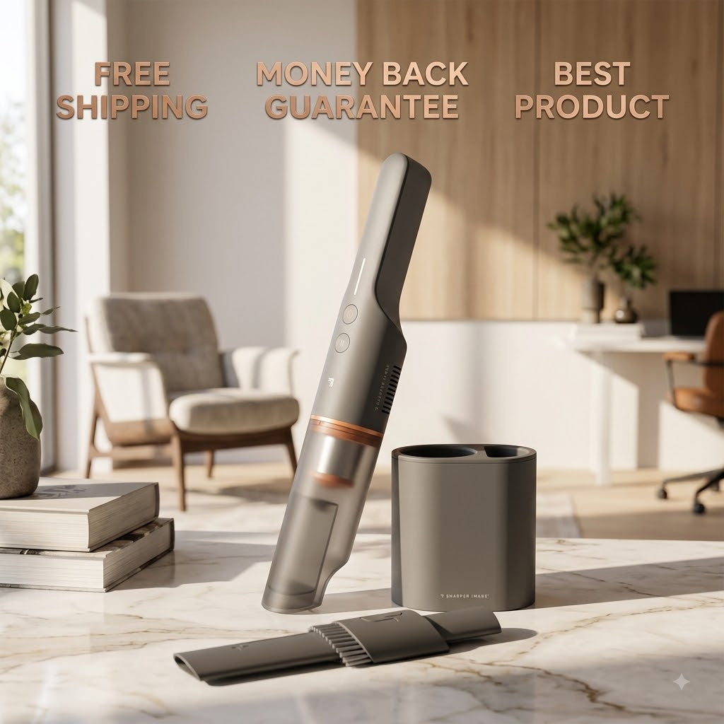 Sharper Image Lightweight Handheld Vacuum with 2-In-1 Upholstery & Crevice