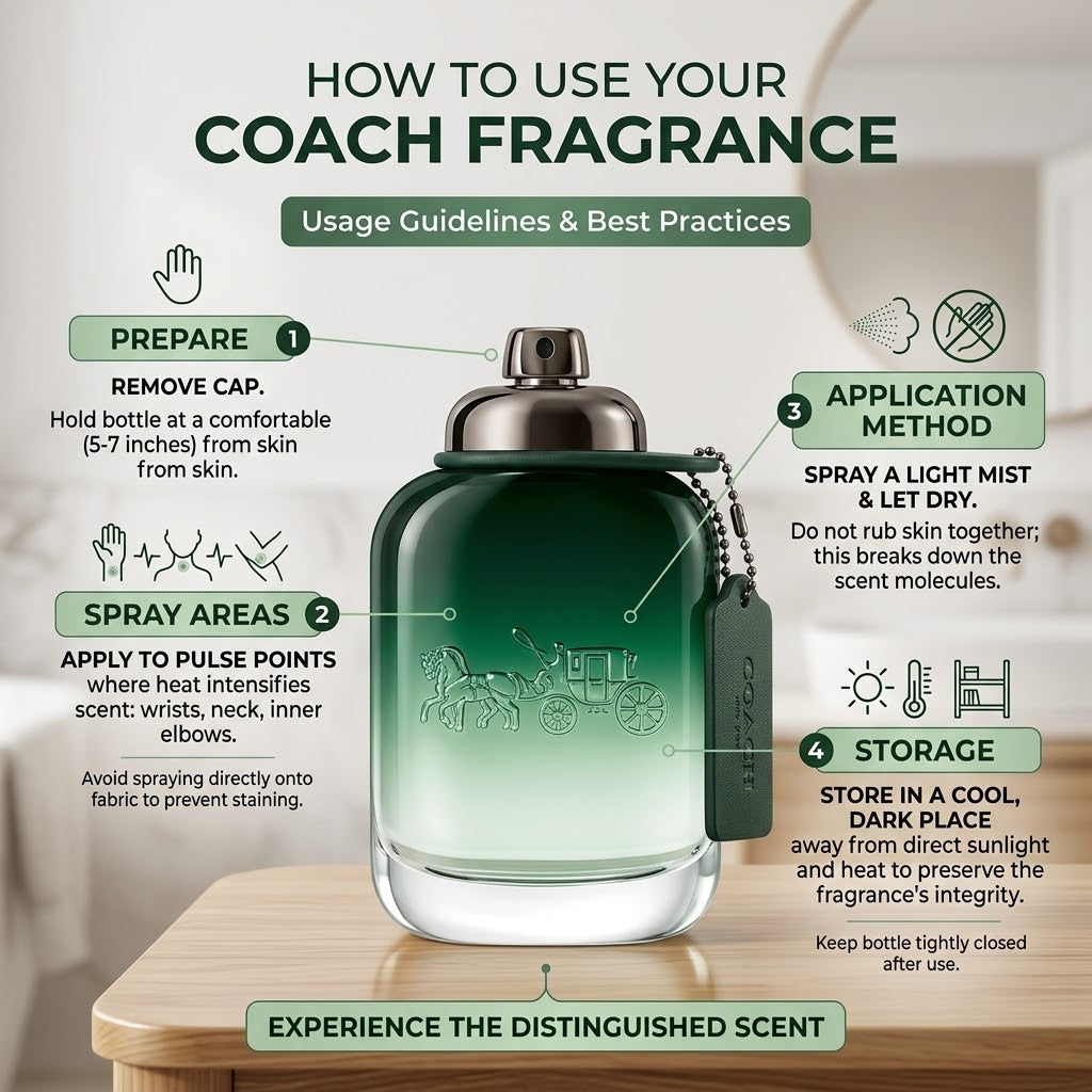 Coach Green EDT Spray for Men masculine everyday fragrance