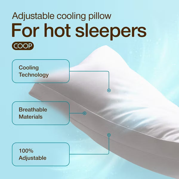Coop Home Goods Medium The Cooling Adjustable Cloud Pillow - 24hrsmart