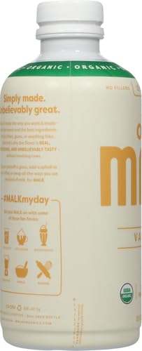 MALK Organic Vanilla Oat Milk 28 fl oz - Non GMO, Gluten Free, Dairy Free, Plant Based, Vegan 24hrsmart