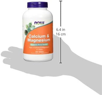 NOW Foods Calcium & Magnesium, 500/250 mg, 100 Tablets 24Hr Smart