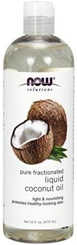 NOW Solutions, Liquid Coconut Oil, Light and Nourishing, Promotes Healthy-Looking Skin and Hair, 16-Ounce - 24hrsmart