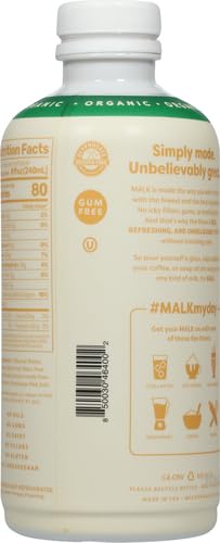 MALK Organic Vanilla Oat Milk 28 fl oz - Non GMO, Gluten Free, Dairy Free, Plant Based, Vegan 24hrsmart