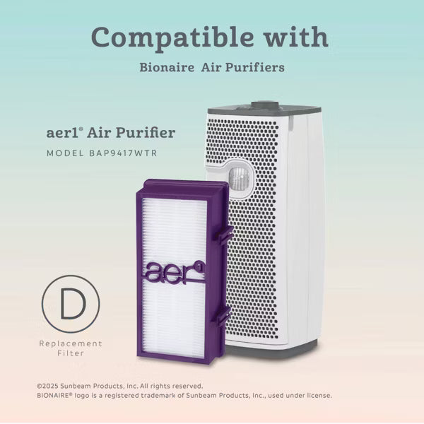 Bionaire 2pk AER1 Allergen Air Purifier Filters Purple - 24hrsmart