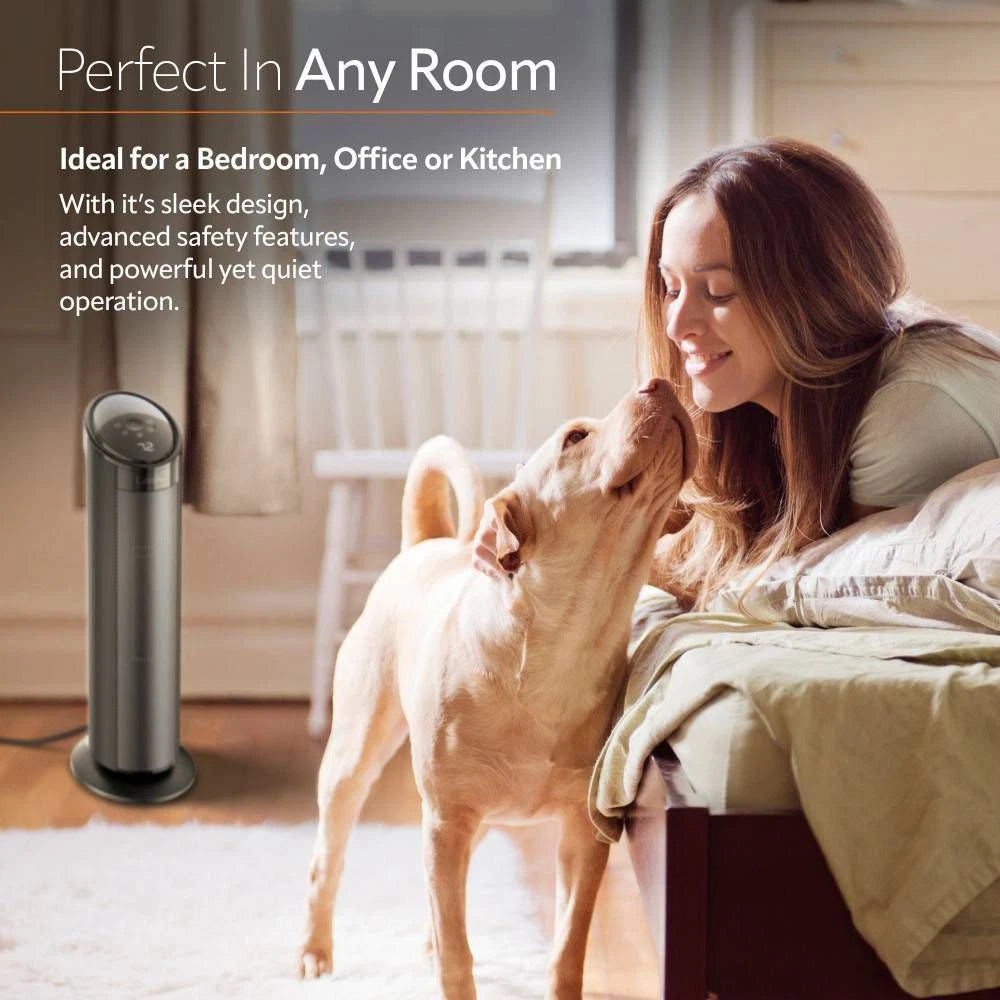 Lasko CT22495 22" Ceramic Tower Heater with Remote Control - 24hrsmart