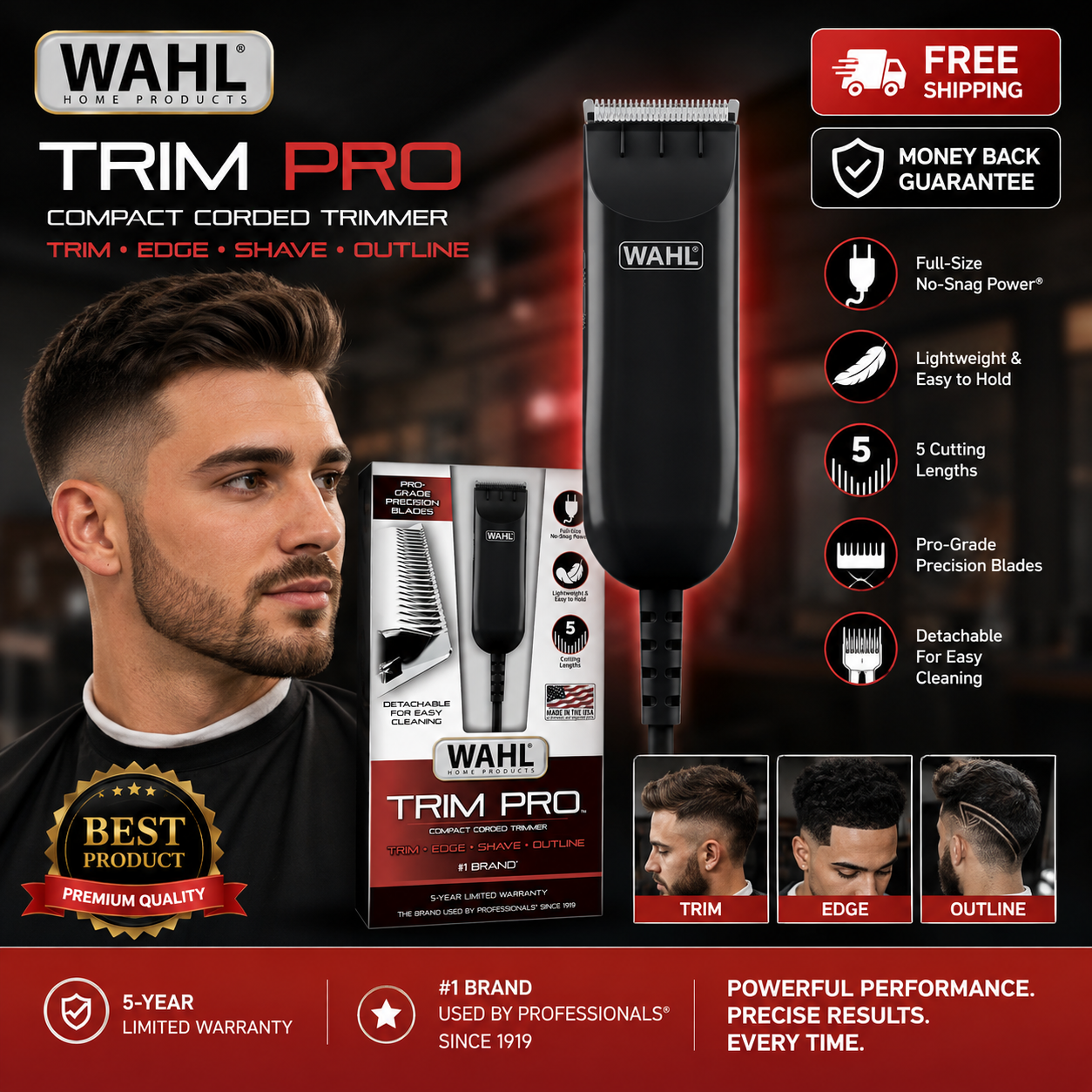 Wahl Trim Pro Corded Trimmer