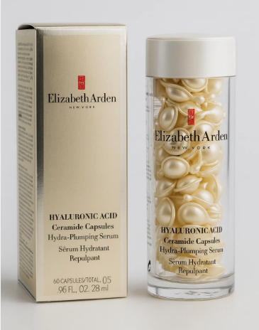Elizabeth Arden Hyaluronic Acid Ceramide Hydra Plumping Serum 60 Capsules - 24hrsmart