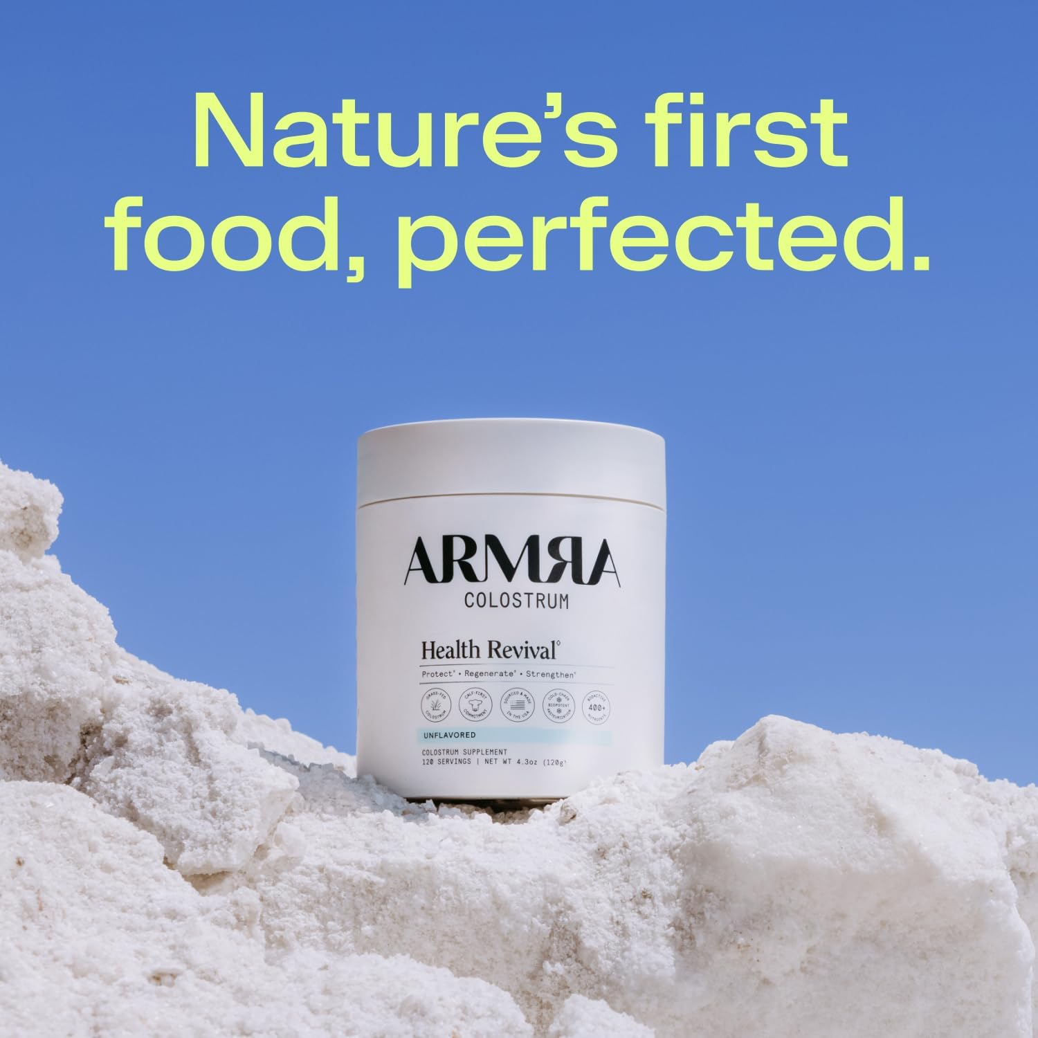 ARMRA Grass-Fed Bovine Colostrum Superfood Immune Support Fitness Recovery Brain - 24hrsmart