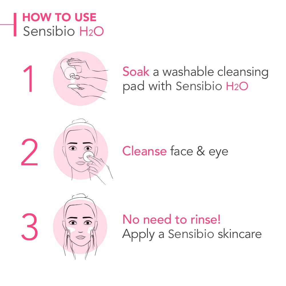 Bioderma - Sensibio - H2O Micellar Water - Makeup Remover Cleanser - Face Cleanser for Sensitive Skin - 24hrsmart