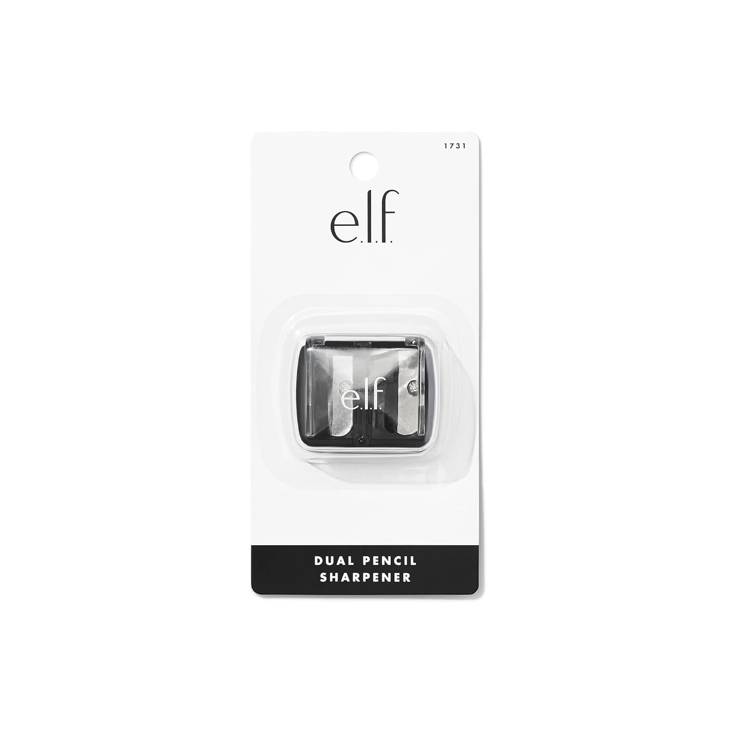 e.l.f. Dual-Pencil Sharpener, Convenient, Essential Tool, Sharpens, Easy To Clean, Travel-Friendly, Compact, Vegan & Cruelty-Free, Hand Powered, 1 Count (Pack of 1) - 24hrsmart