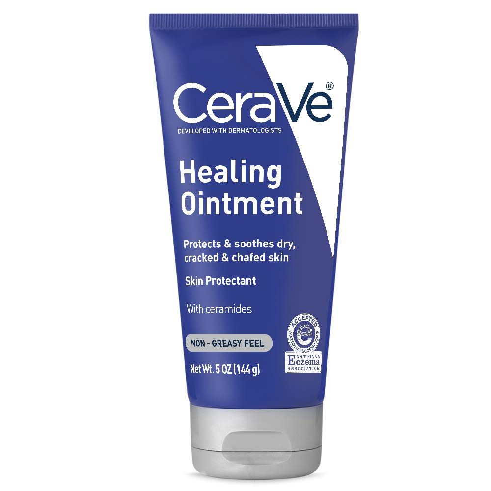 CeraVe Healing Ointment | Moisturizing Petrolatum Skin Protectant for Dry Skin with Hyaluronic Acid and Ceramides | Lanolin Free & Fragrance Free | 5 Ounce 24Hr Smart