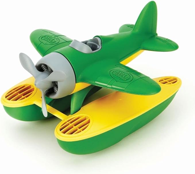 Green Toys Seaplane in Green Color - BPA Free, Phthalate Free Floatplane for Improving Pincers Grip. Toys and Games ,9 x 9.5 x 6 inches 24Hr Smart