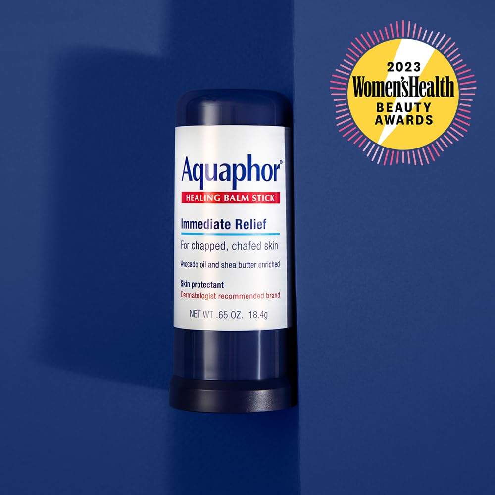 Aquaphor Healing Balm Stick, Skin Protectant with Avocado Oil and Shea Butter, 0.65 Oz Stick - 24hrsmart