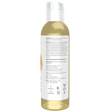 NOW Foods Apricot Kernel Oil, 4 fl. oz. 24Hr Smart