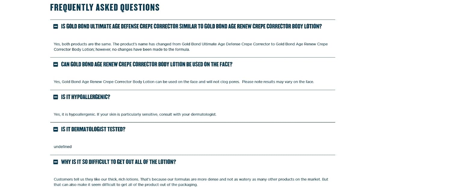 Gold Bond Age Renew Crepe Corrector Body Lotion, Replenishing & Smoothing Formula, 8 oz. - 24hrsmart