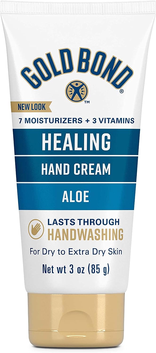 Gold Bond Healing Hand Cream, 3 oz., With Aloe, Moisture That Lasts Through Handwashing