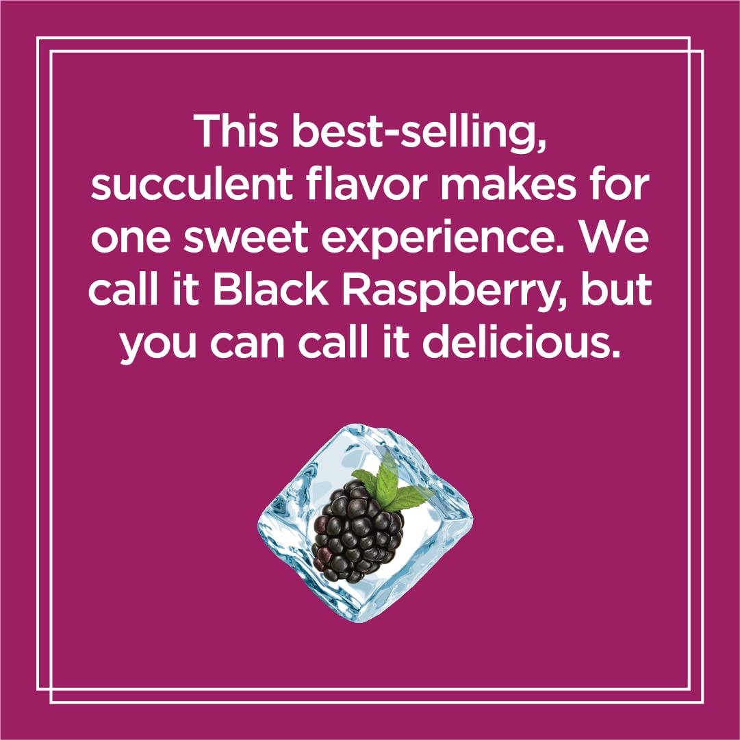 Sparkling ICE, Black Raspberry Sparkling Water, Zero Sugar Flavored Water, with Vitamins and Antioxidants, Low Calorie Beverage, 17 fl oz Bottles (Pack of 12) - 24hrsmart