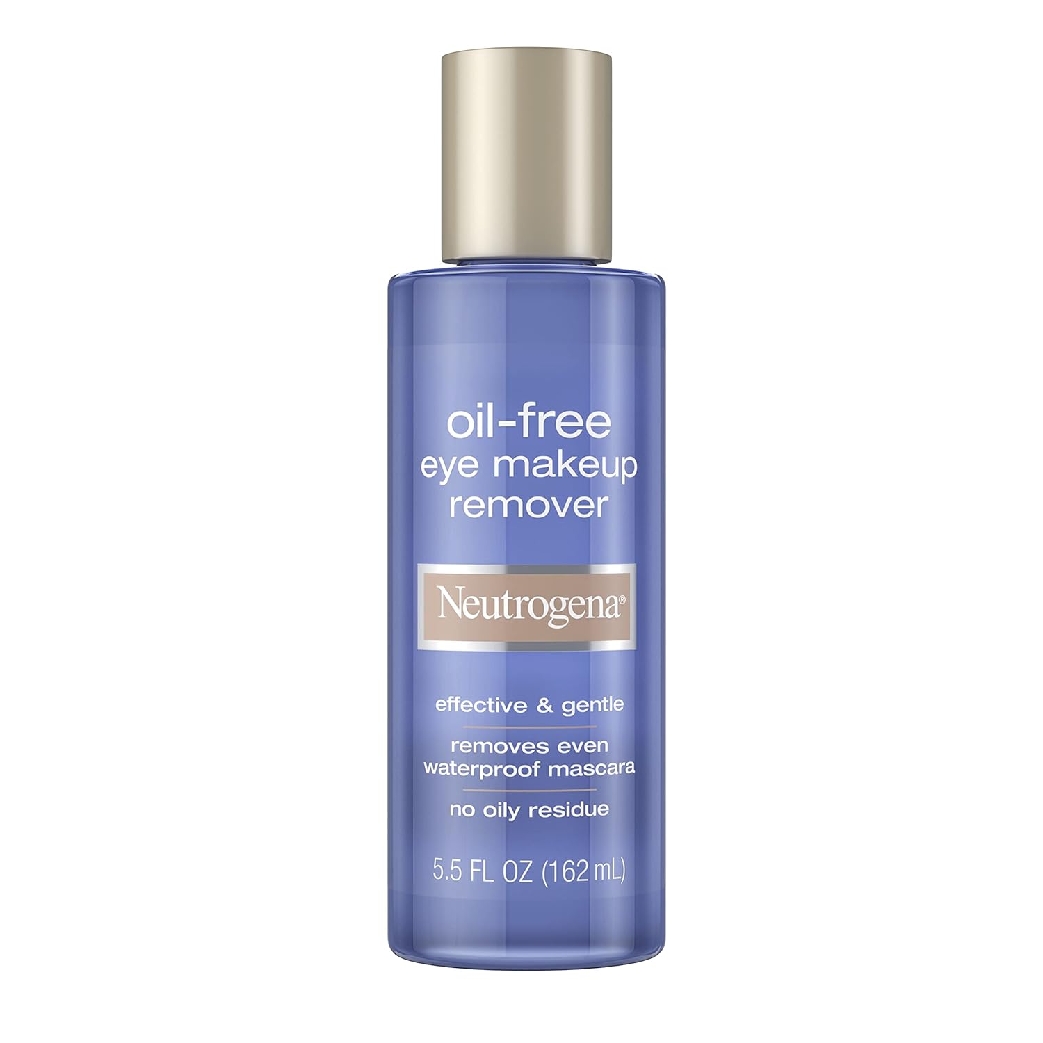 Neutrogena Oil-Free Liquid Eye Makeup Remover, Residue-Free, Non-Greasy, Gentle & Skin-Soothing Solution with Aloe & Cucumber Extract for Waterproof Mascara, 5.5 fl. oz - 24hrsmart