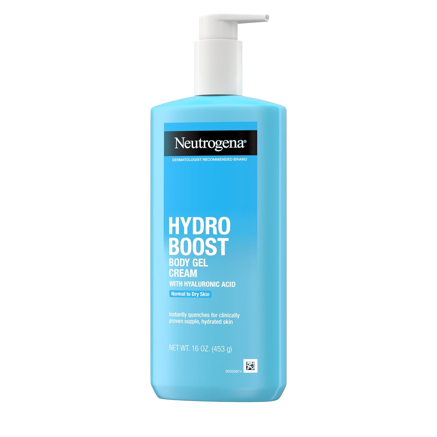 Neutrogena Hydro Boost Body Gel Cream, Hydrating Body Lotion with Hyaluronic Acid for Normal to Dry Skin, Lightweight Fragrance-Free Hyaluronic Acid Moisturizer, 16 OZ 24hrsmart