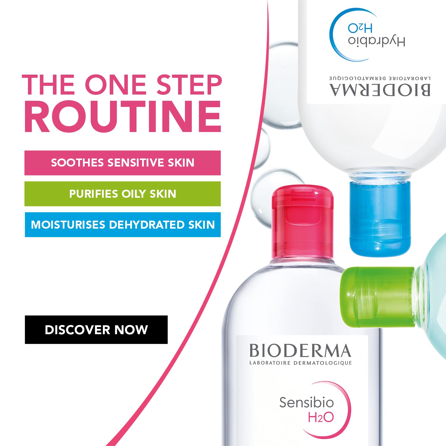 Bioderma - Sensibio - H2O Micellar Water - Makeup Remover Cleanser - Face Cleanser for Sensitive Skin - 24hrsmart