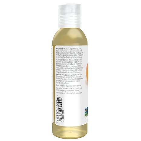 NOW Foods Apricot Kernel Oil, 4 fl. oz. 24Hr Smart