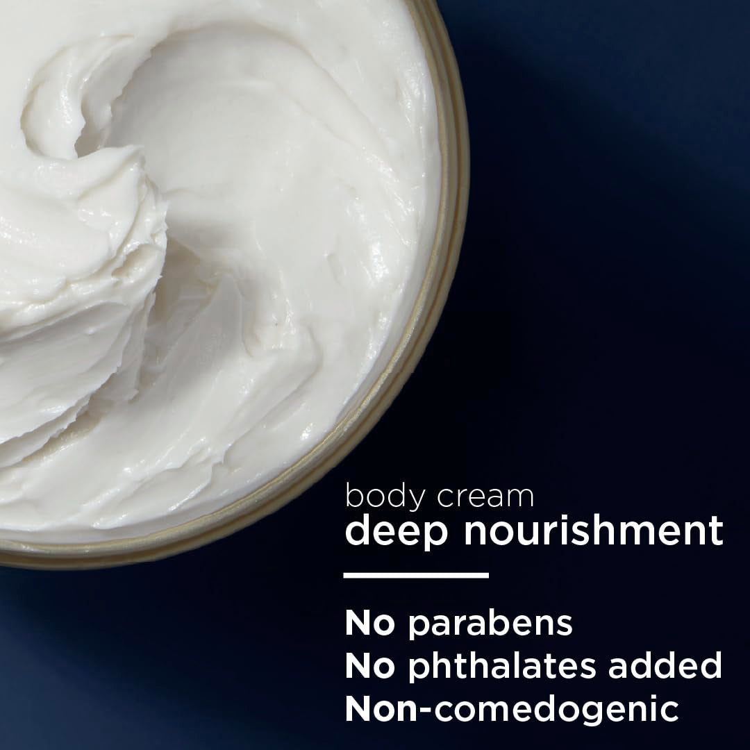 Vaseline Radiant X Deep Nourishment Body Cream 100% Pure Shea Butter, Coconut Oil, Vitamin C, & Peptides, 10 OZ - 24hrsmart