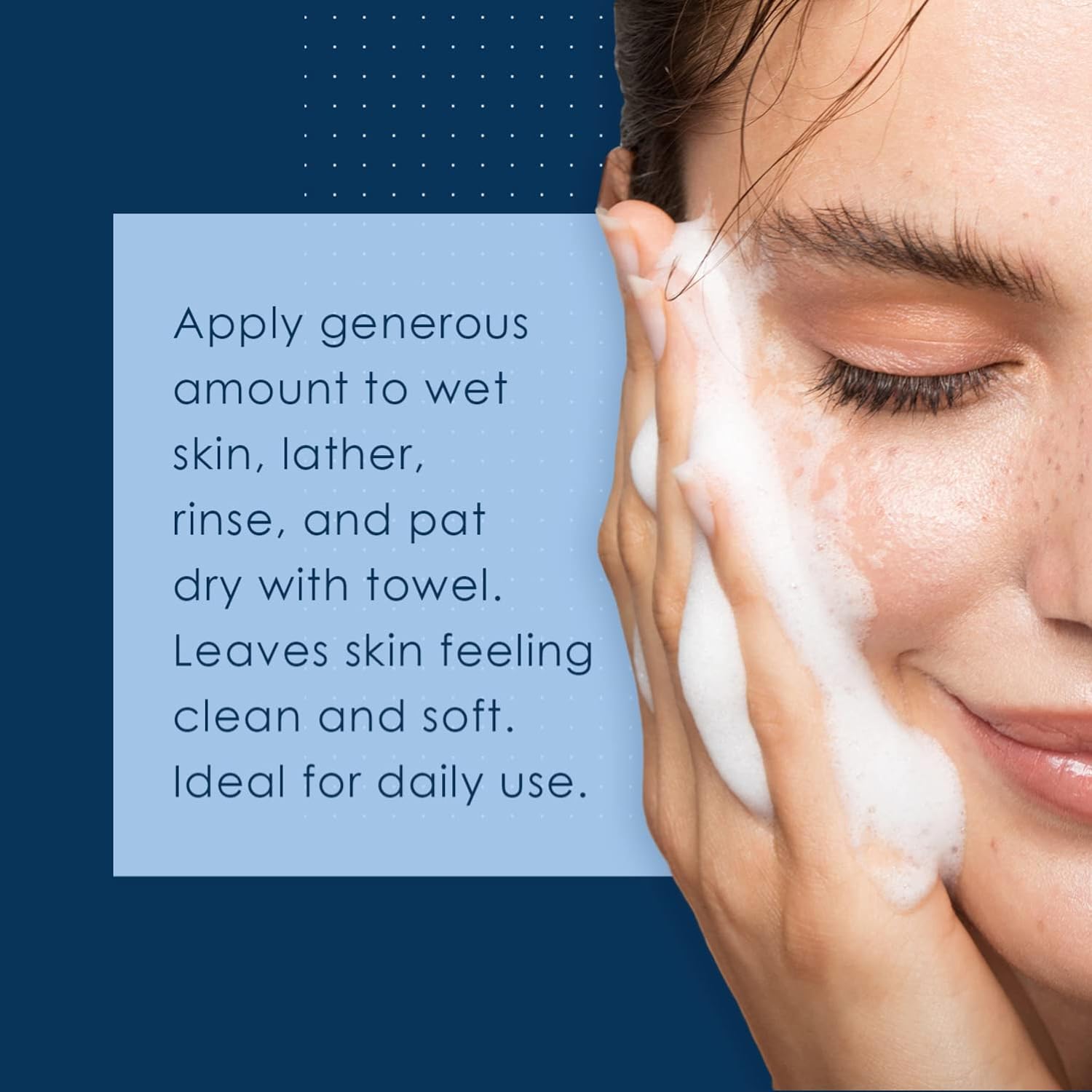 Vanicream Gentle Facial Cleanser with Pump Dispenser - 8 fl oz - Formulated Without Common Irritants for Those with Sensitive Skin - 24hrsmart