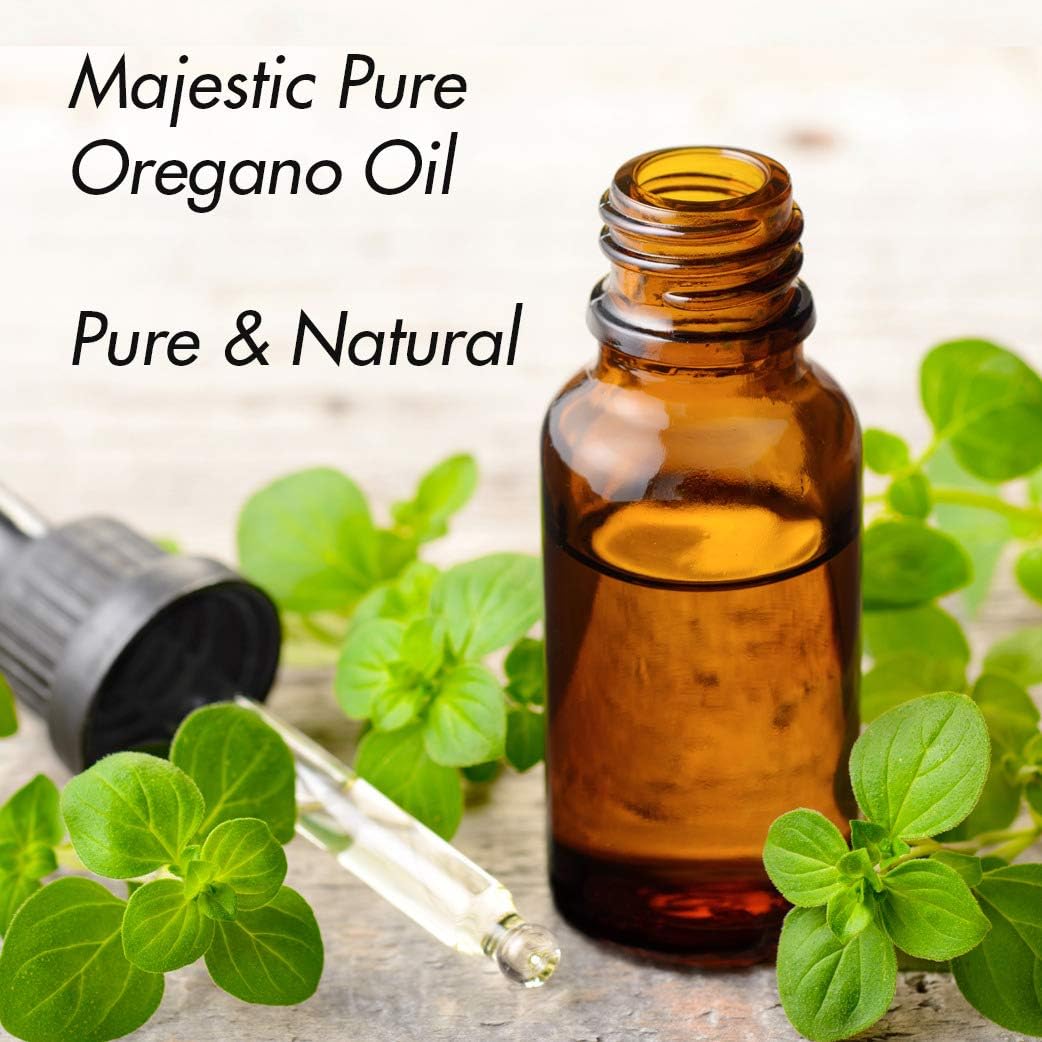 MAJESTIC PURE Oregano Essential Oil | 100% Pure and Natural Oregano Oil | Premium Grade Essential Oils for Hair Care, Home Diffusers, Skin, Aromatherapy, Massage and Humidifiers | 4 Fl Oz 24hrsmart