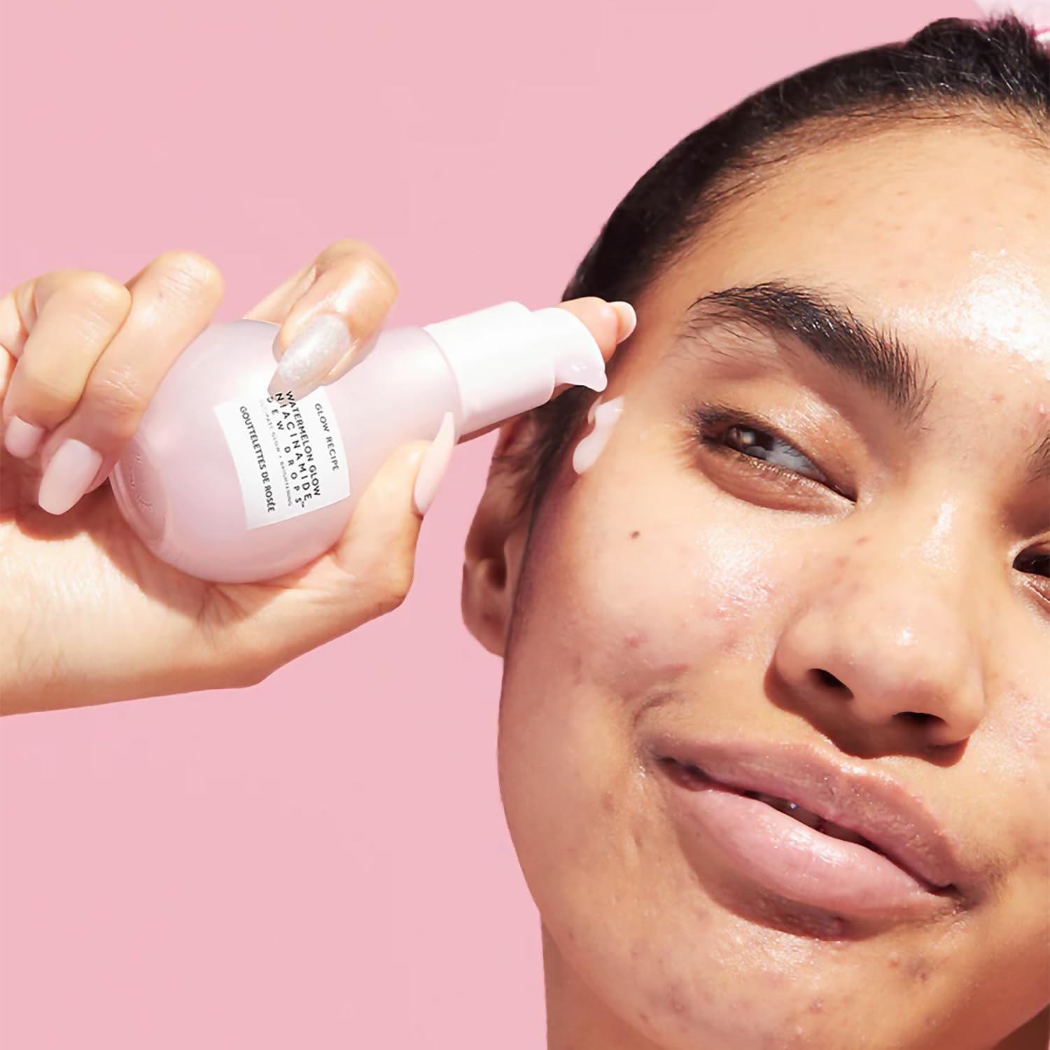 Glow Recipe Watermelon Glow Niacinamide Dew Drops Hydrating Serum with Hyaluronic Acid (40ml) 24Hr Smart