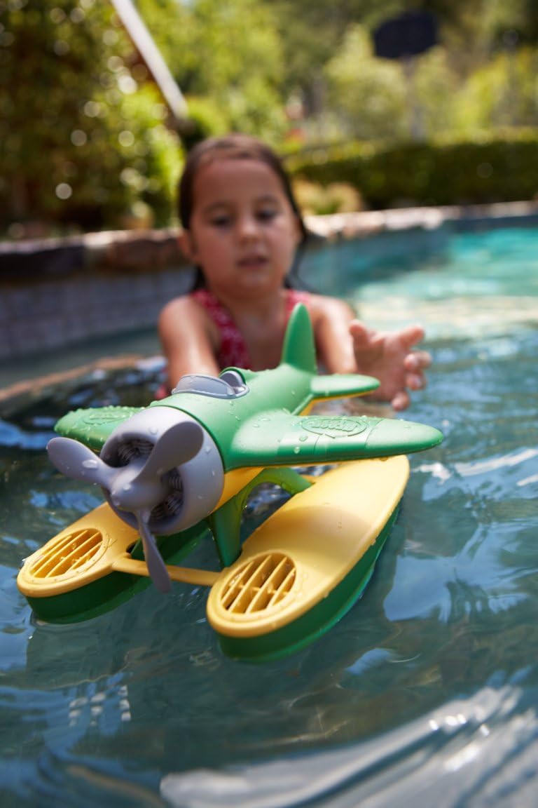 Green Toys Seaplane in Green Color - BPA Free, Phthalate Free Floatplane for Improving Pincers Grip. Toys and Games ,9 x 9.5 x 6 inches 24Hr Smart