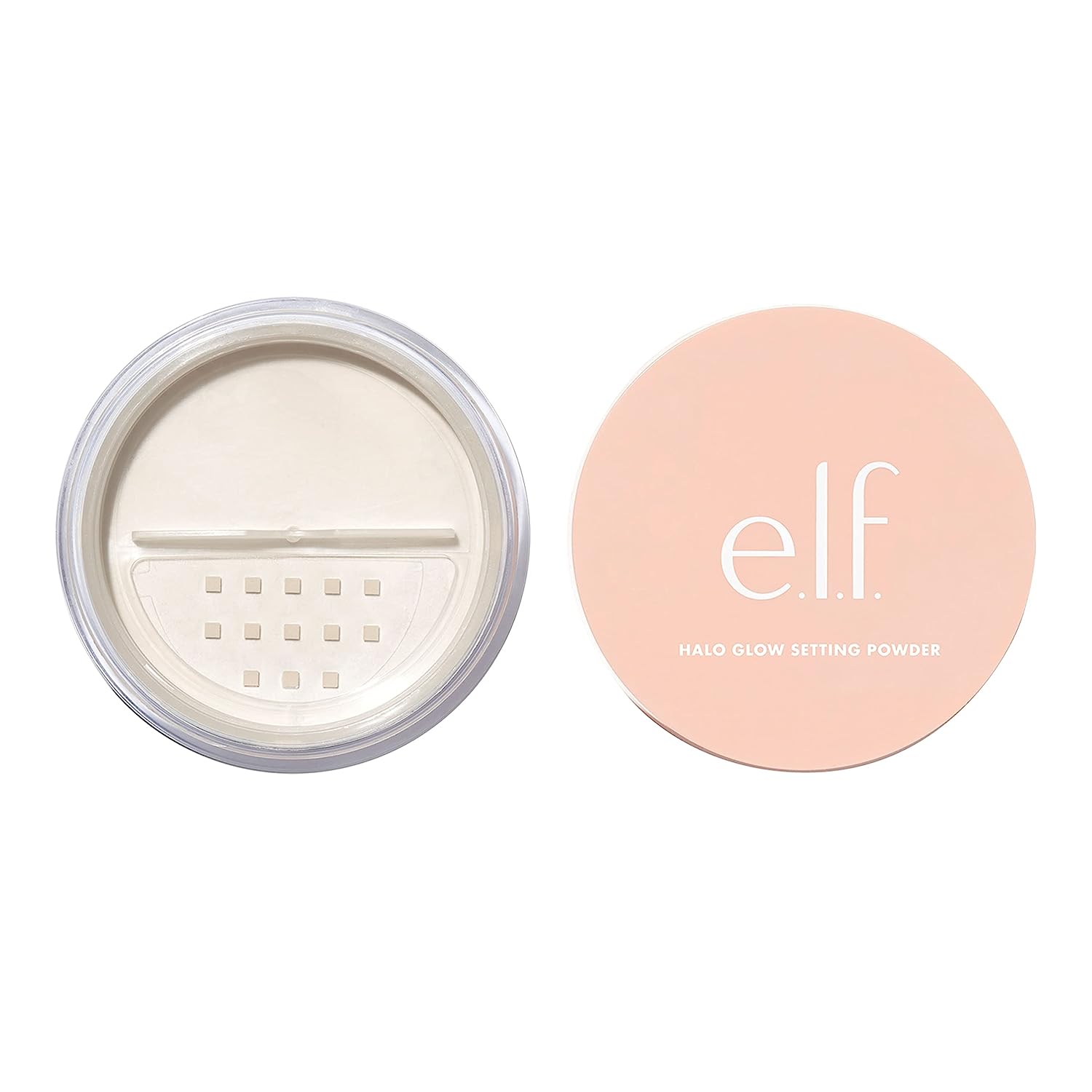 e.l.f., Halo Glow Setting Powder, Silky, Weightless, Blurring, Smooths, Minimizes Pores and Fine Lines, Creates Soft Focus Effect, Light, Semi-Matte Finish, 0.24 Oz - 24hrsmart
