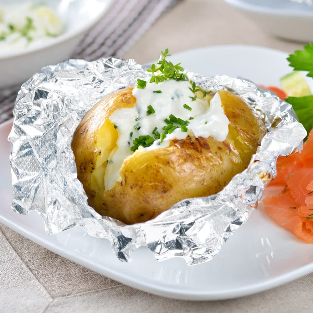 ForPro Embossed Foil Sheets 500S, Aluminum Foil, Pop-Up Dispenser, for Hair Color Application and Highlighting Services, Food Safe, 5” W x 10.75” L, 100-Count - 24hrsmart