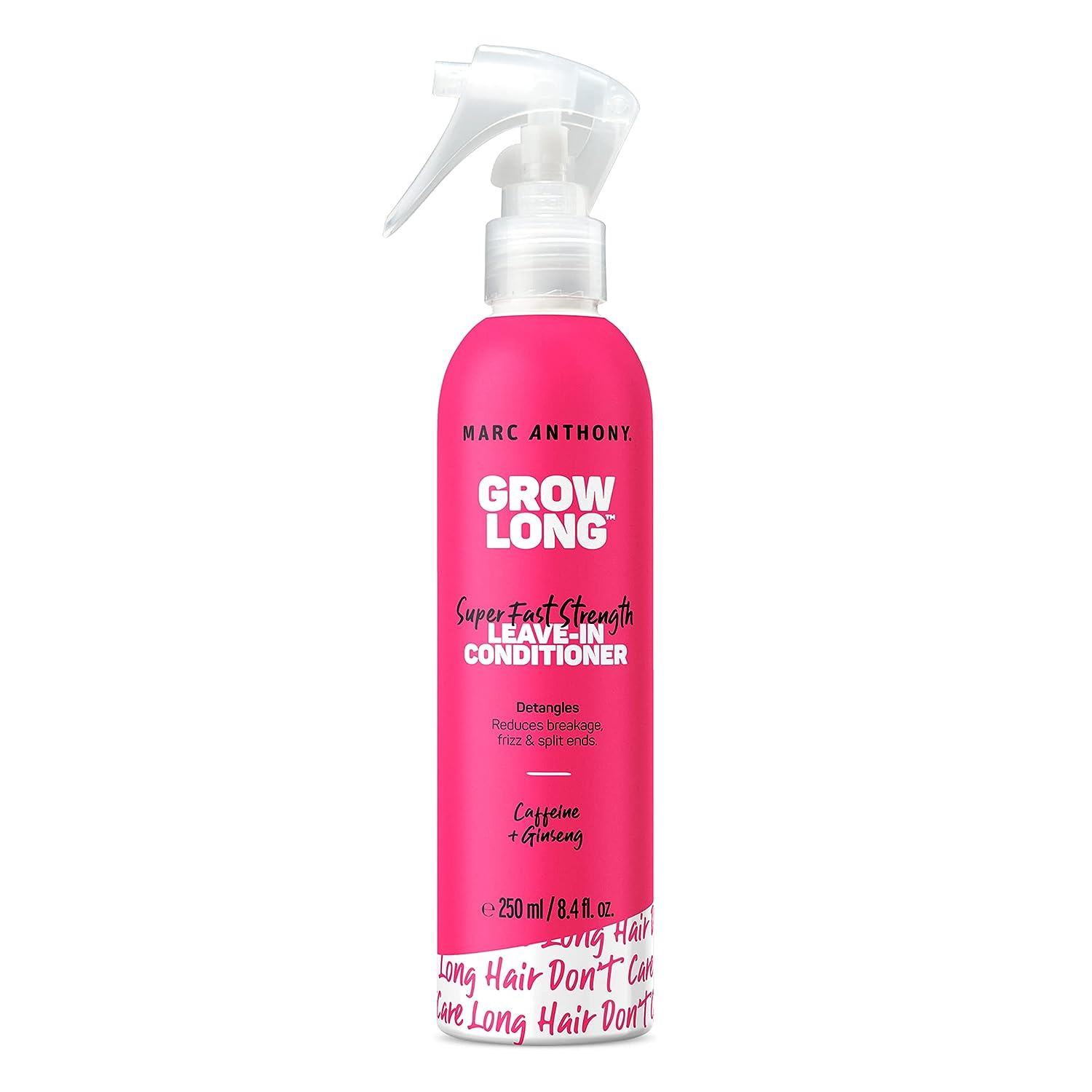 Marc Anthony Leave-In Conditioner Spray & Detangler, Grow Long Biotin - Anti-Frizz Deep Conditioner For Split Ends & Breakage - Vitamin E, Caffeine & Ginseng for Curly, Dry & Damaged Hair - 24hrsmart
