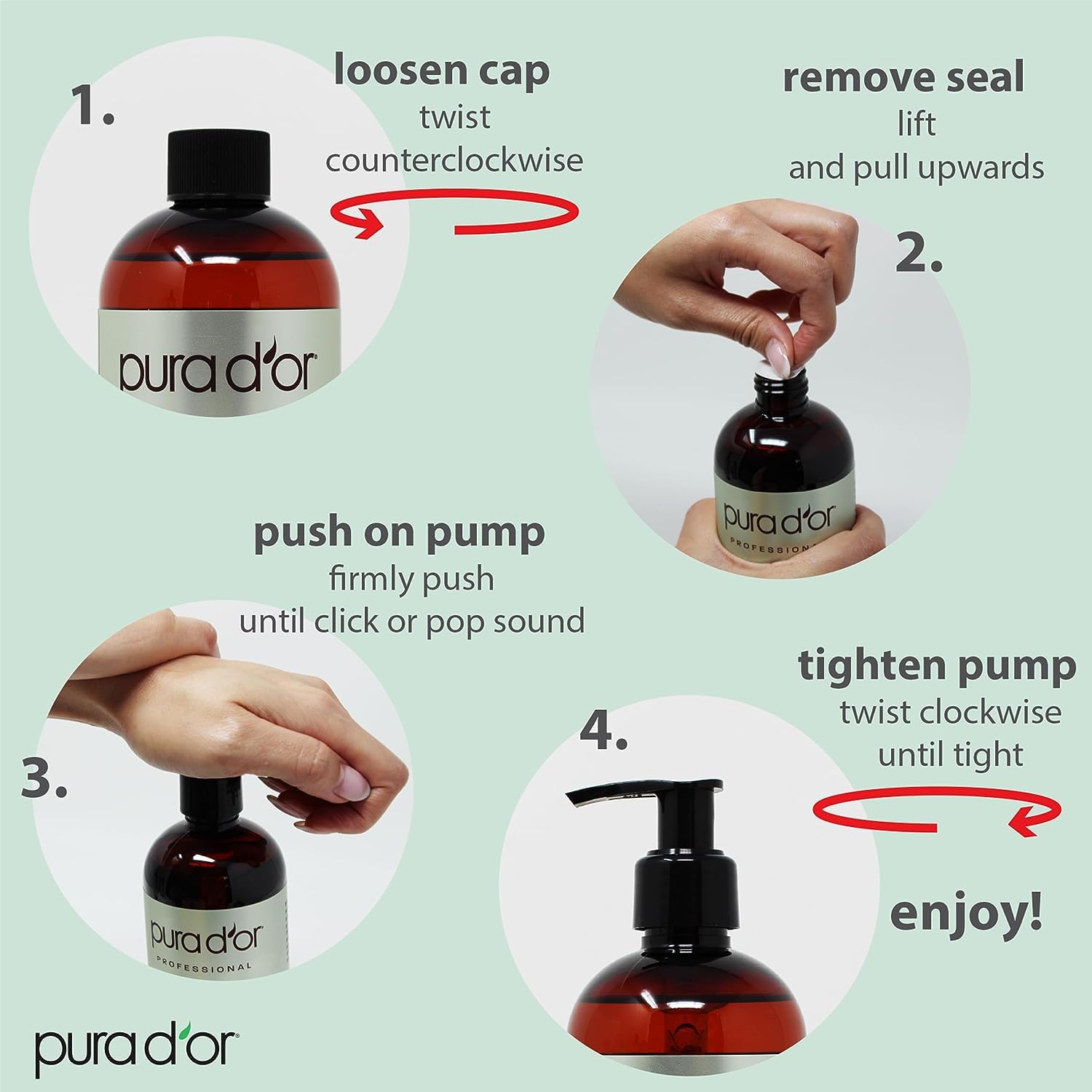 PURA D'OR Organic Sweet Almond Oil (16oz) USDA Certified 100% Pure & Natural Carrier Oil - Hexane Free - Skin & Face - Facial Polish, Full Body, Massages, DIY Base (Packaging may vary) - 24hrsmart