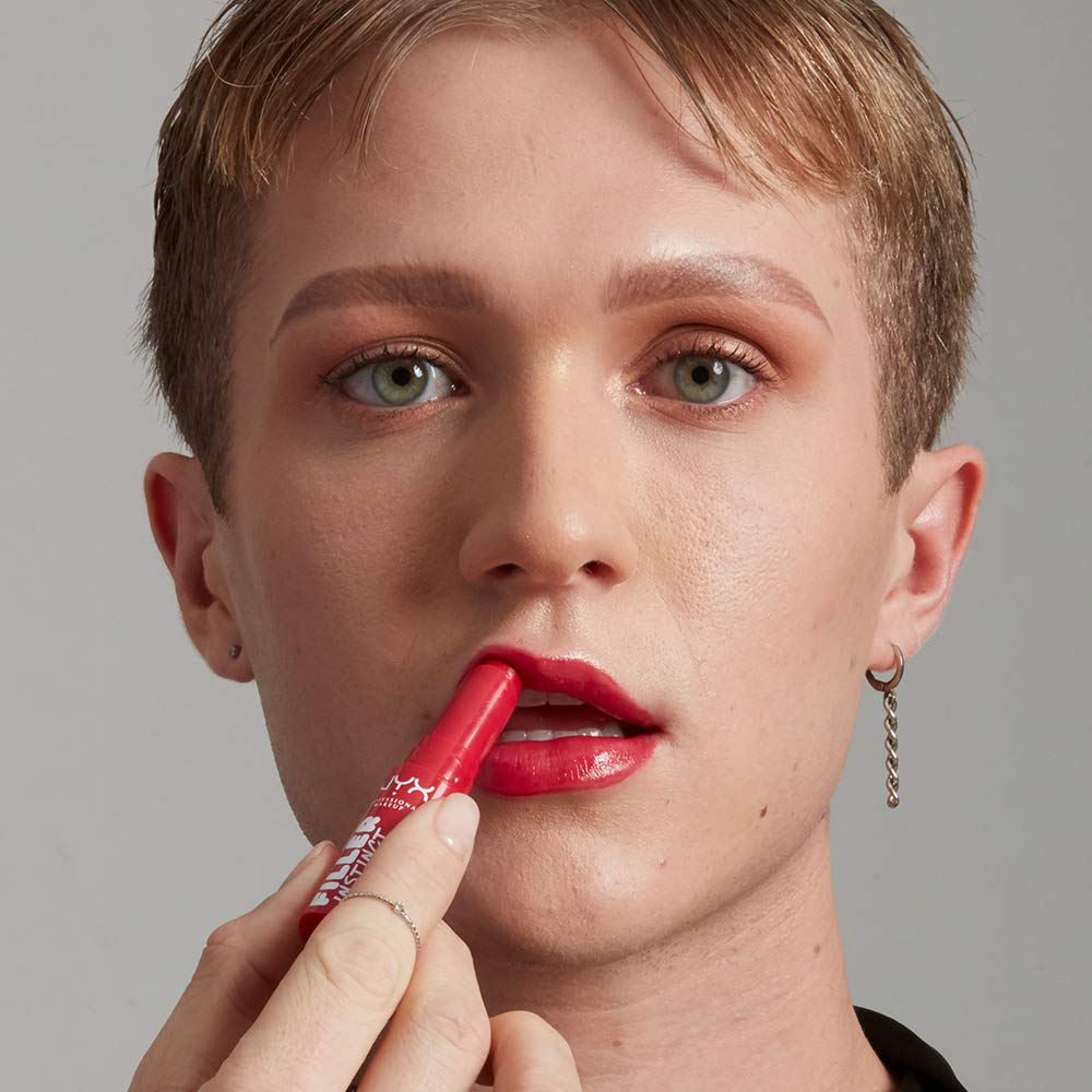 NYX PROFESSIONAL MAKEUP Filler Instinct Plumping Lip Color, Lip Balm - Juicy Pout (Cherry Red) - 24hrsmart
