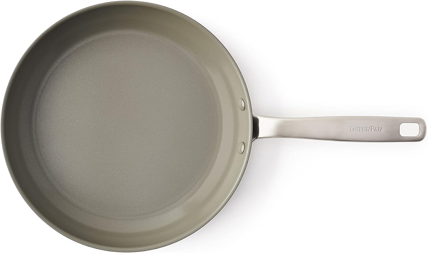 GreenPan Chatham Hard Anodized Healthy Ceramic Nonstick 8" and 10" Frying Pan Skillet Set, Omelette and Egg Pan, PFAS-Free, Dishwasher Safe, Oven Safe, Gray - 24hrsmart